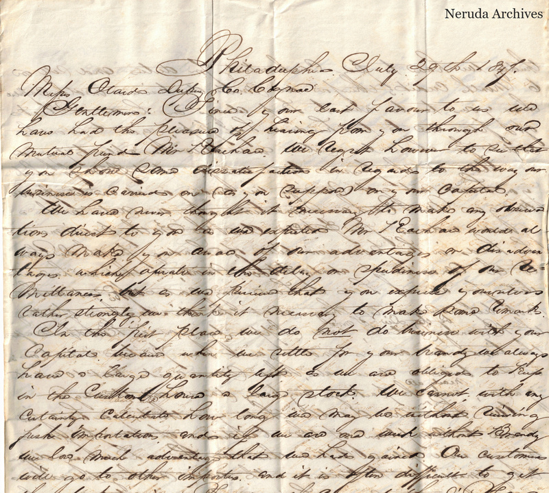 NRA-L-000470 image 2 showing handwritten commercial letter text, page 1.