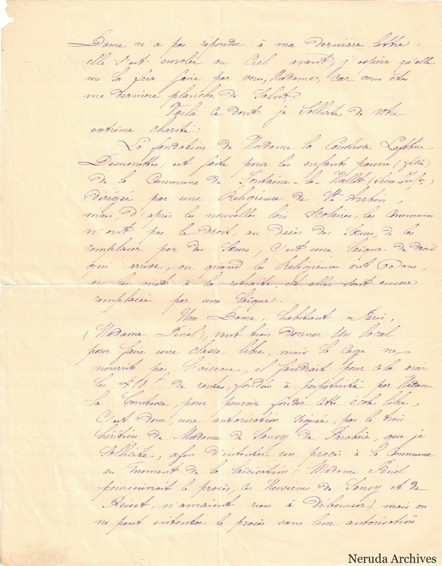 NRA-L-000077 image 2 showing the continuation of the French manuscript letter.