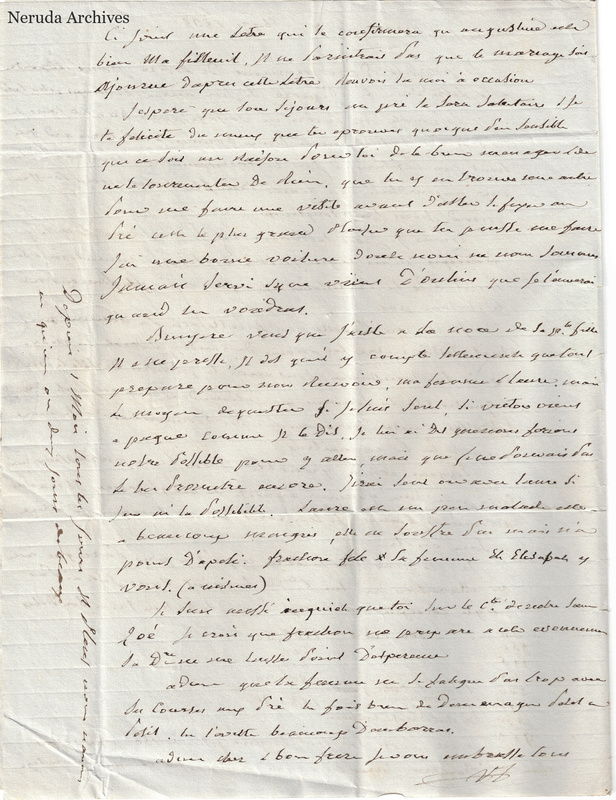NRA-L-000491 image 3 showing a handwritten French letter continuation with closing, signature, folds and paper edges.