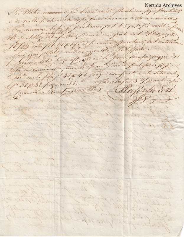 NRA-L-000685 image 3 showing continuation and signature of the handwritten letter, with writing visible through the paper.