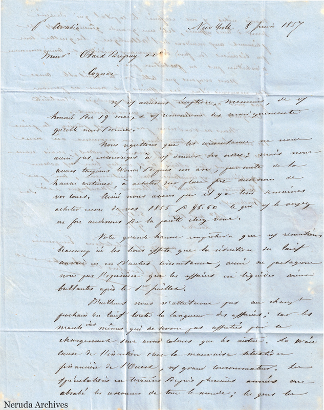 NRA-L-000461 image 2 showing handwritten commercial letter text, page 1.
