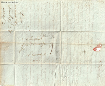 NRA-L-000063 image 1 showing a folded address panel with a red seal remnant and later docketing.